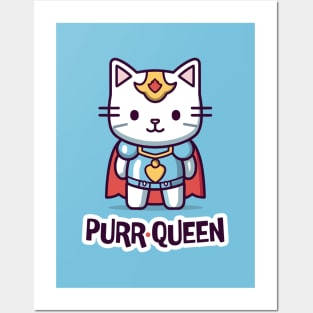 Purr Queen Posters and Art